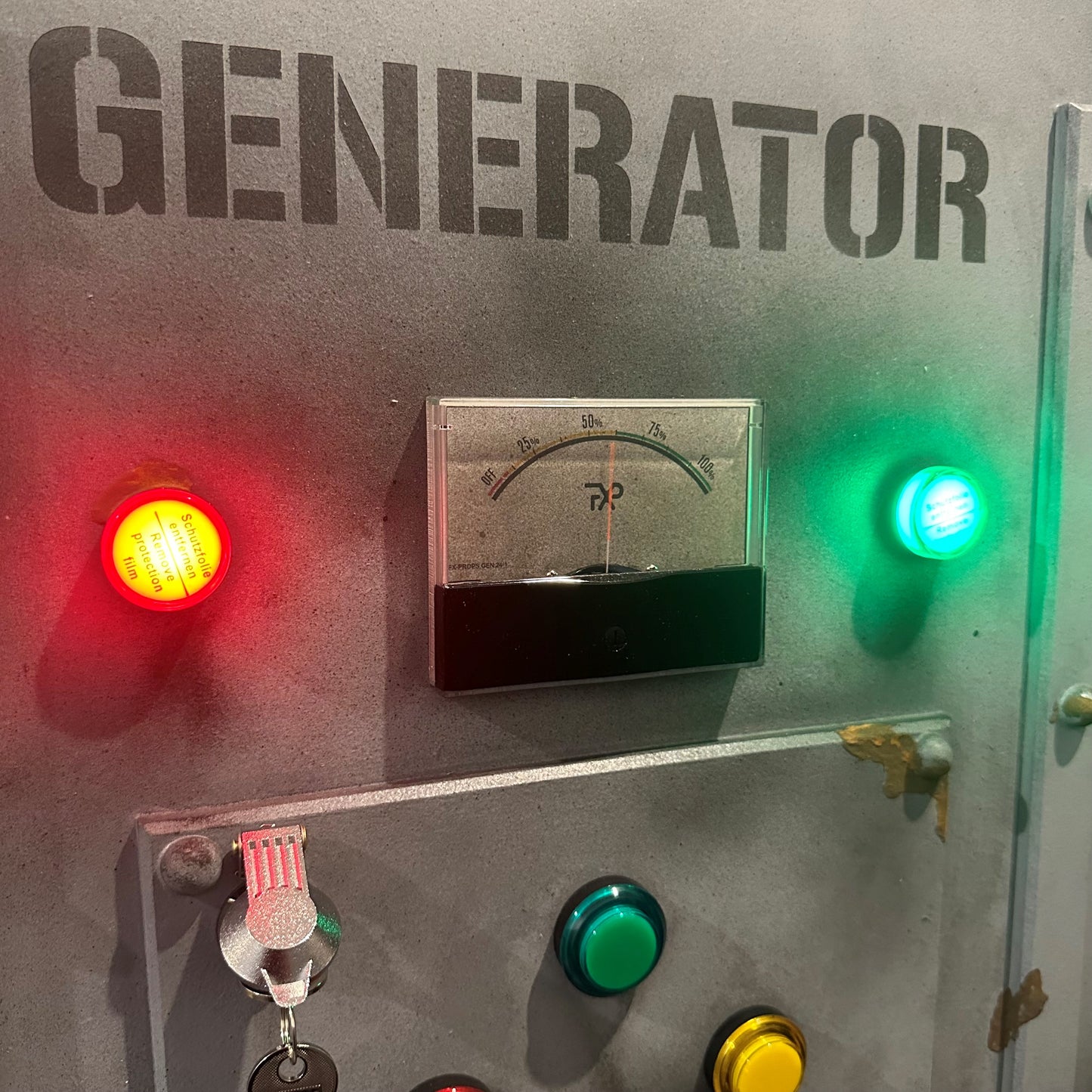 Handcrafted escape room generator with interactive 'Simon Says' game | Illuminated buttons, sound effects & realistic design