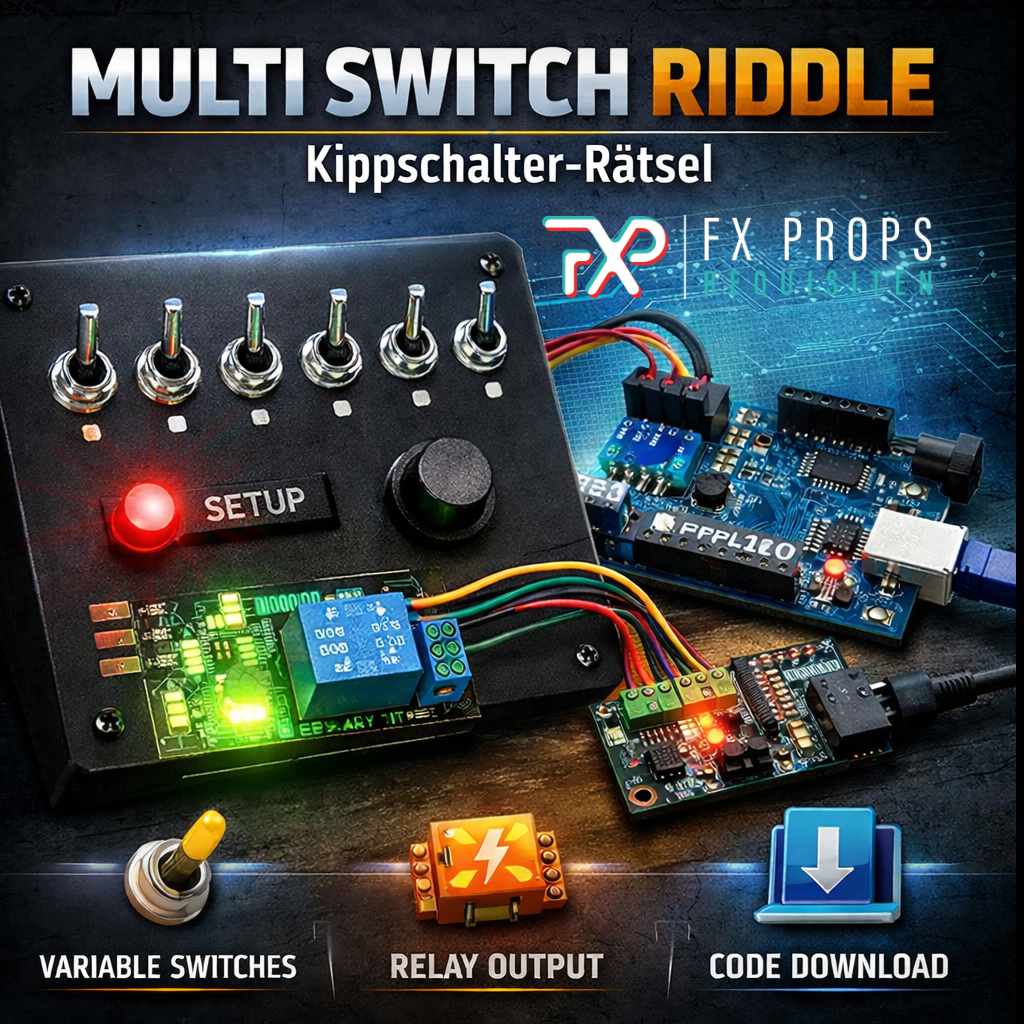 Multi-Switch Rätsel – Arduino Code Download
